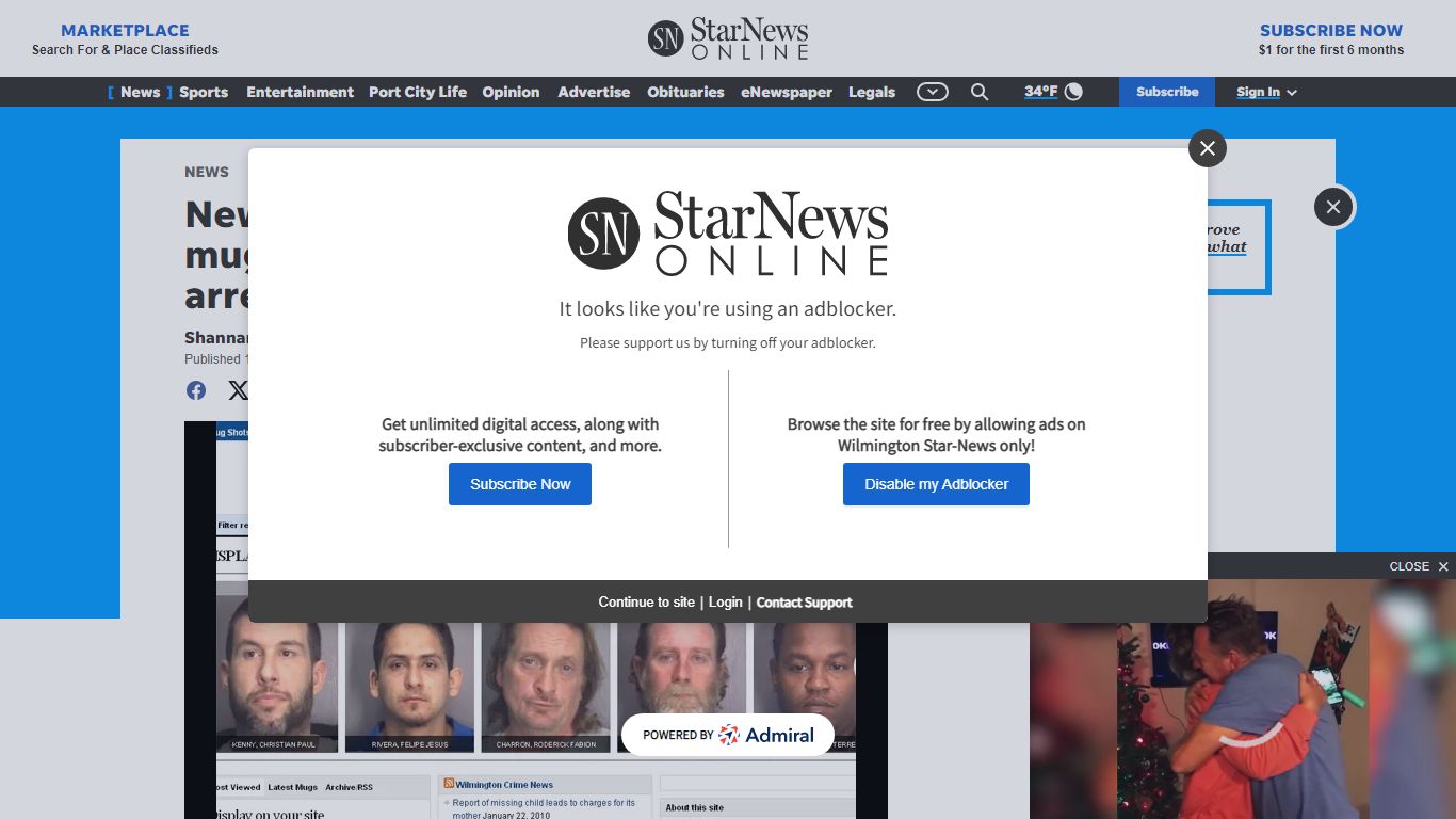 New StarNews Web site shows mugshots and names ... - Wilmington Star-News